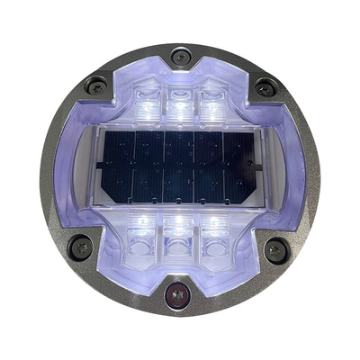 Luce sotterranea solare inclusa IP68 di alluminio caso 6 perni della strada delle viti LED