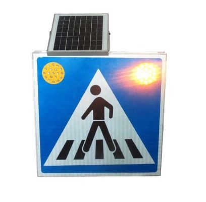 Installazione facile dell'alto di luminanza 5W 18V segno solare di passaggio pedonale