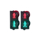 Alto PC UV pedonale di colore di semaforo di luminosità LED 300mm Red Green anti