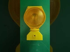 solar brricade light with yellow flashing